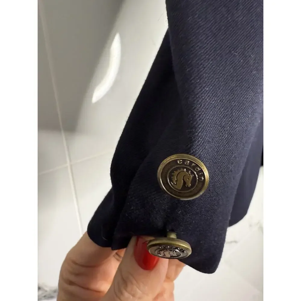 Blazer sport coat Pierre Cardin Union Made In USA Blue 34R Designer Classic